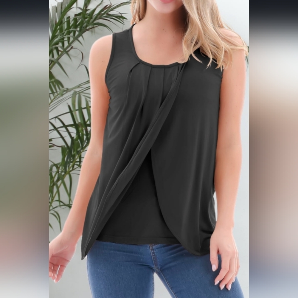 Elegant Black Women's Tank Top